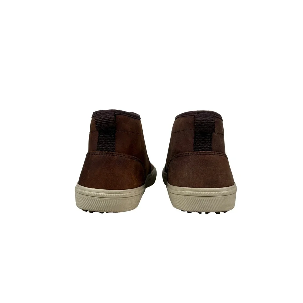 Toms Carlo Mid Terrain Sneaker Boot Mens 10 Clove Brown Leather Water Resistant